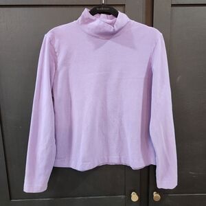 Eddie Bauer Lavender Turtleneck